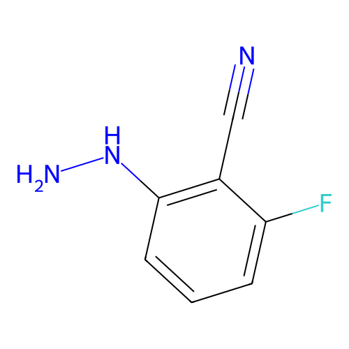 2-Cyano-3-fluorophenylhydrazine structure
