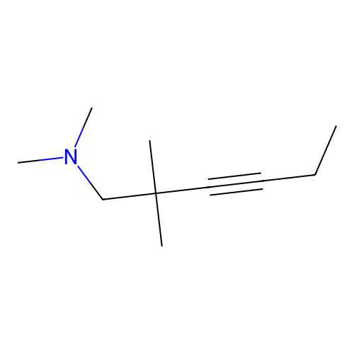 N,N,2,2-四甲基己-3-炔-1-胺 structure