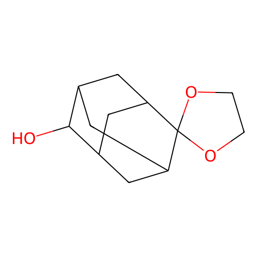 2-Adamantanol, 6,6-ethylenedioxy- structure