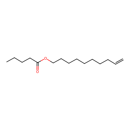 Pentanoic acid, 9-decenyl ester structure