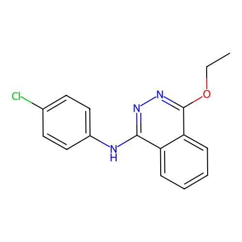 1-[4-Chlorophenylamino]-4-ethoxyphthalazine structure