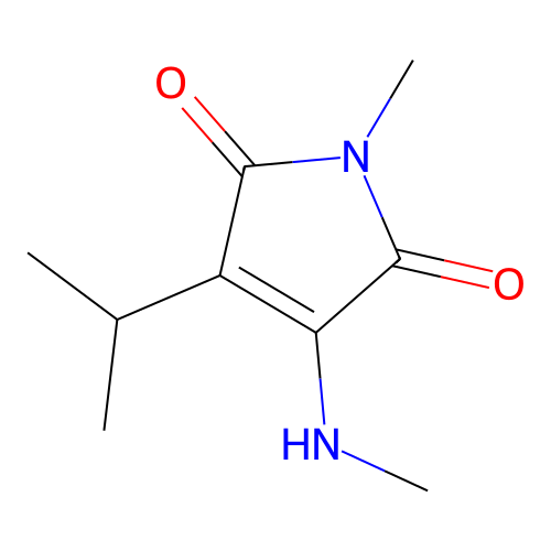 3-Isopropyl-1-methyl-4-methylamino-pyrrole-2,5-dione structure