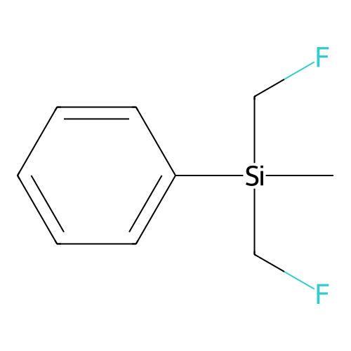 Bis(fluoromethyl)-methyl-phenylsilane structure