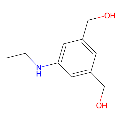 Aniline, N-ethyl-3,5-di(hydroxymethyl)- structure