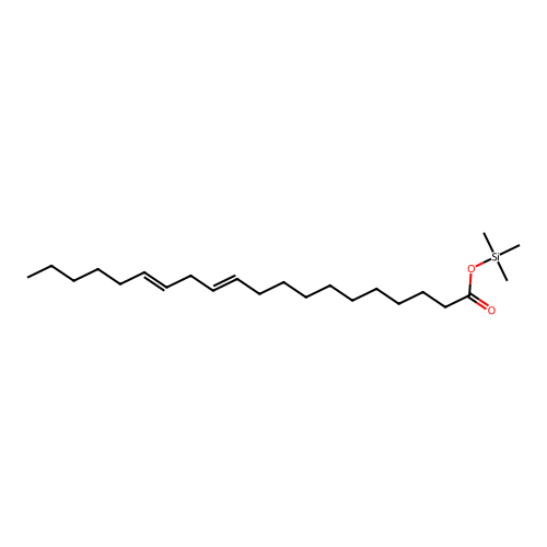11,14-Eicosadienoic acid, trimethylsilyl ester structure