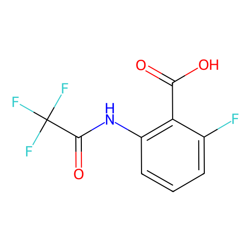 2-氟-6-(2,2,2-三氟乙酰氨基)苯甲酸 structure