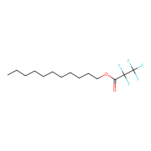 Pentafluoropropionic acid, undecyl ester structure
