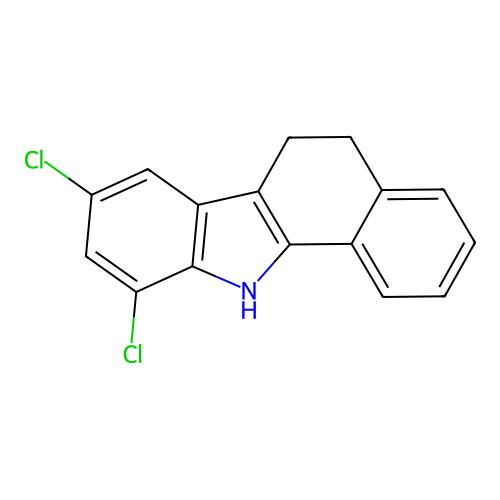 5,6-Dihydro-8,10-dichlorobenzo[a]carbazole structure