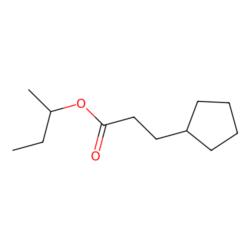 3-Cyclopentylpropionic acid, 2-butyl ester structure