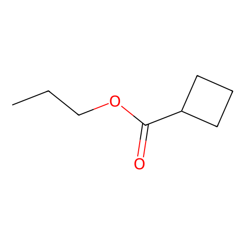 Propyl cyclobutanecarboxylate structure