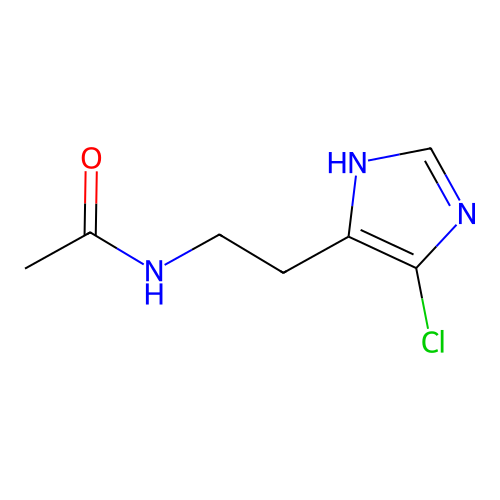 Histamine, N-acetyl-5-chloro- structure
