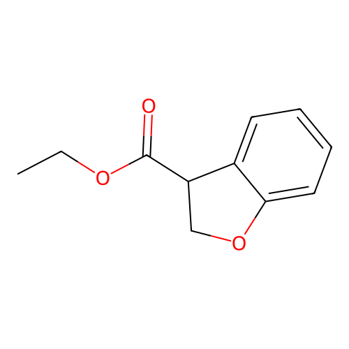 Ethyl 2,3-dihydro-1-benzofuran-3-carboxylate structure