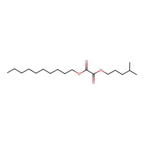 Oxalic acid, decyl isohexyl ester structure