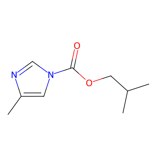 1-Isobutoxycarbonyl-4(5)-methylimidazole structure