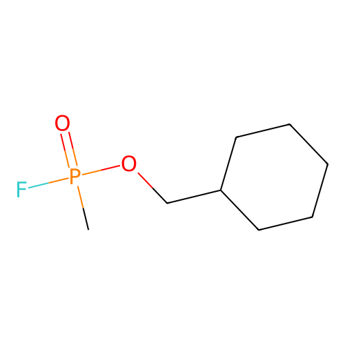Cyclohexylmethyl methylphosphonofluoridate structure