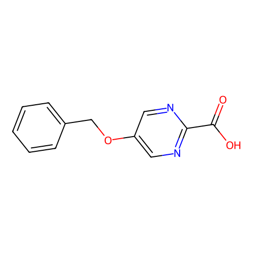 5-苄氧基嘧啶-2-甲酸 structure