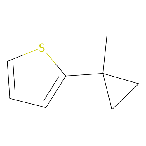 2-(1-Methylcyclopropyl)thiophene structure