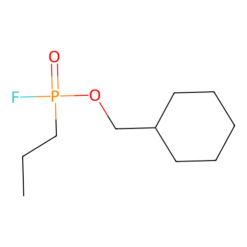 Cyclohexylmethyl propylphosphonofluoridate structure