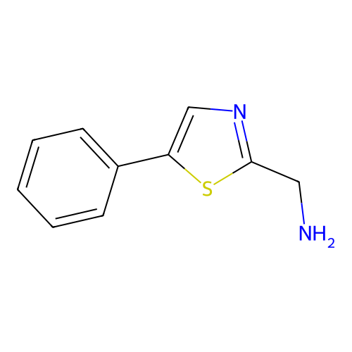 (5-苯基-1,3-噻唑-2-基)甲胺 structure