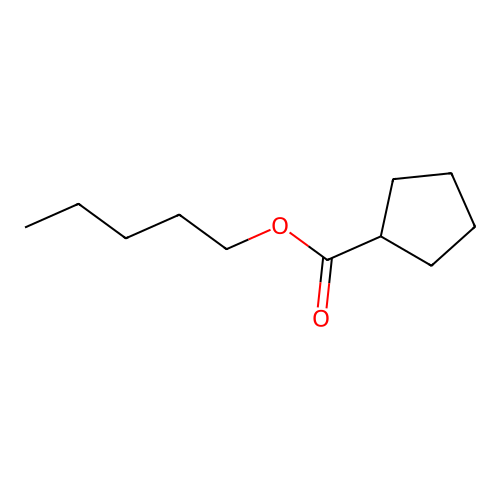 Pentyl cyclopentanecarboxylate structure