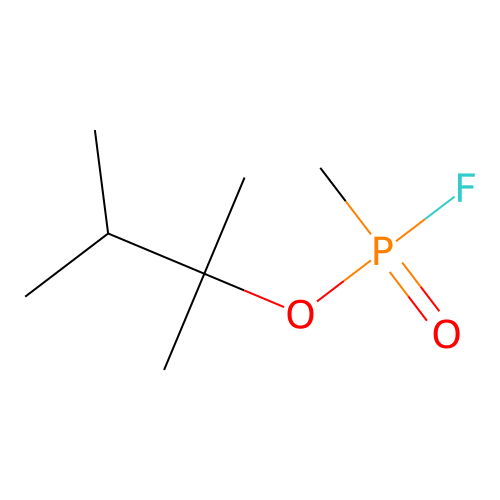 2,3-Dimethyl-2-butyl methylphosphonofluoridate structure