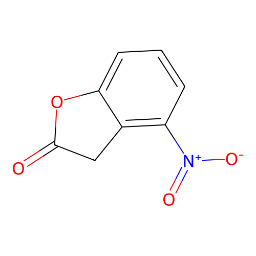 Benzofuran-2-one, 2,3-dihydro-4-nitro- structure