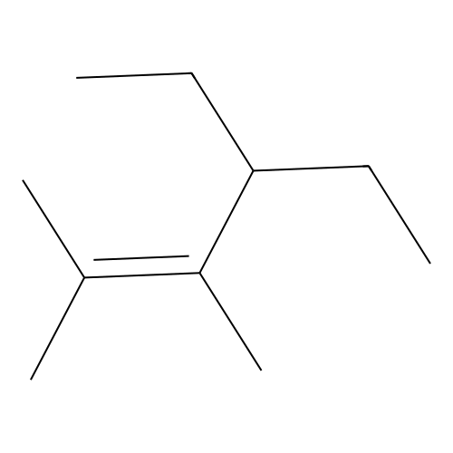 4-Ethyl-2,3-dimethylhex-2-ene structure