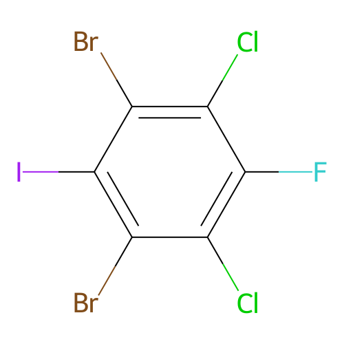 2,6-Dibromo-3,5-dichloro-4-fluoroiodobenzene structure
