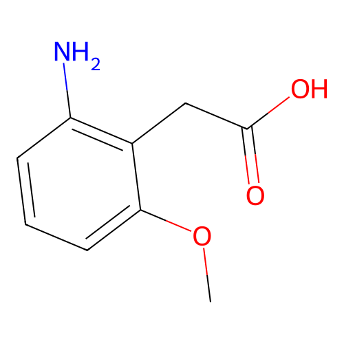 2-(2-氨基-6-甲氧基苯基)乙酸 structure