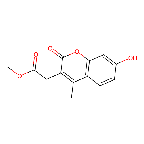 methyl 2-(7-hydroxy-4-methyl-2-oxo-2H-chromen-3-yl)acetate structure