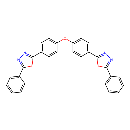 1,3,4-Oxadiazole, 2,2'-(oxydi-4,1-phenylene)bis[5-phenyl- structure