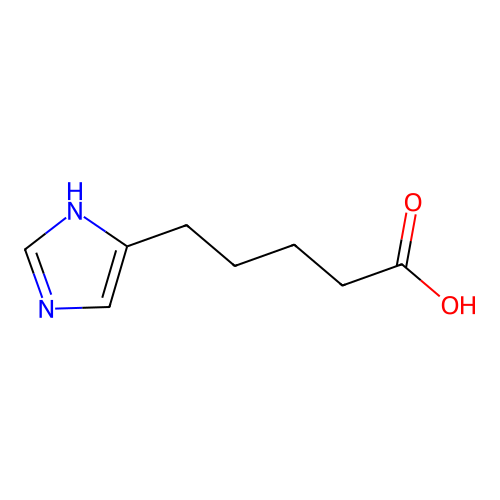 5-(1H-咪唑-5-基)戊酸 structure