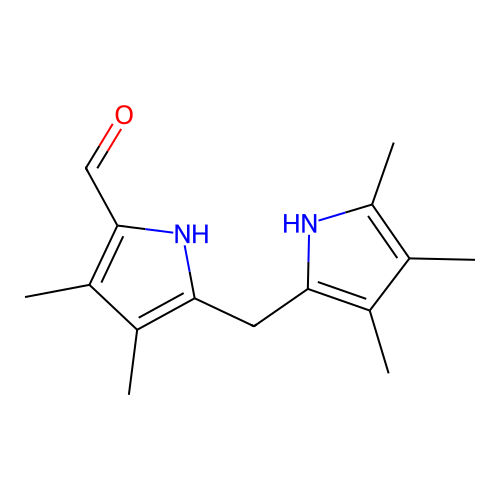 1H-2-Pyrrolecarbaldehyde, 3,4-dimethyl-5-[(3,4,5-trimethyl-1H-2-pyrrolyl)methyl] structure