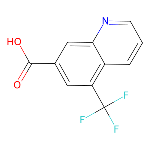5-三氟甲基喹啉-7-甲酸 structure