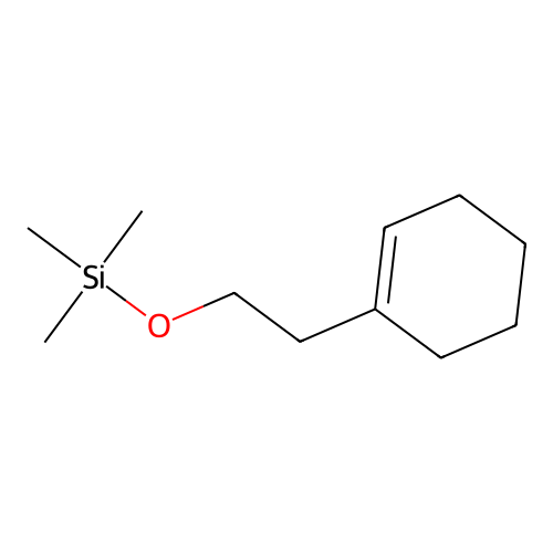 1-Trimethylsiloxy-2-(1-cyclohexenyl)ethane structure