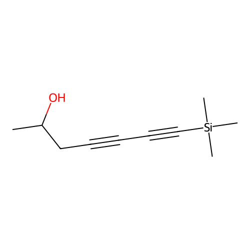 1,3-Heptadiyn-6-ol, 1-trimethylsilyl- structure