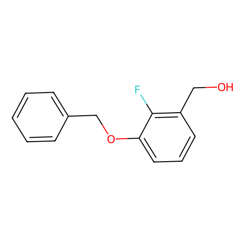 (3-(Benzyloxy)-2-fluorophenyl)methanol structure