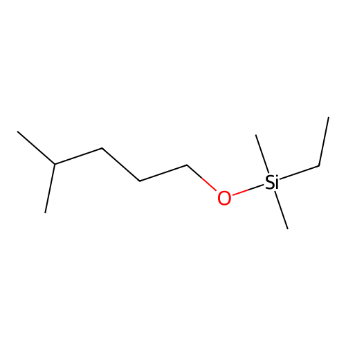 Ethyldimethyl((4-methylpentyl)oxy)silane structure