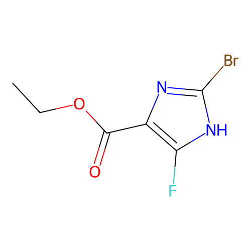 ethyl 2-bromo-5-fluoro-1H-imidazole-4-carboxylate structure
