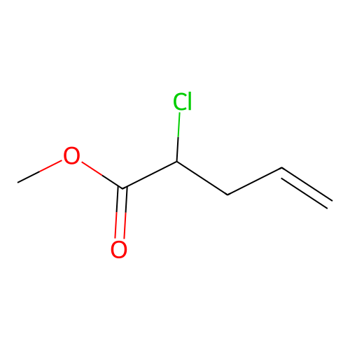 Methyl 2-chloropent-4-enoate structure