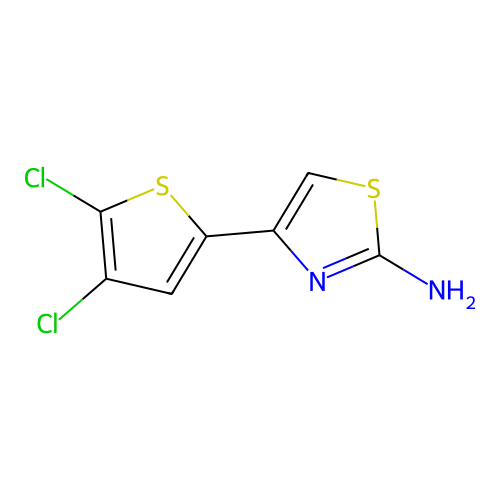 Thiazol-2-amine, 4-(4,5-dichloro-2-thienyl)- structure