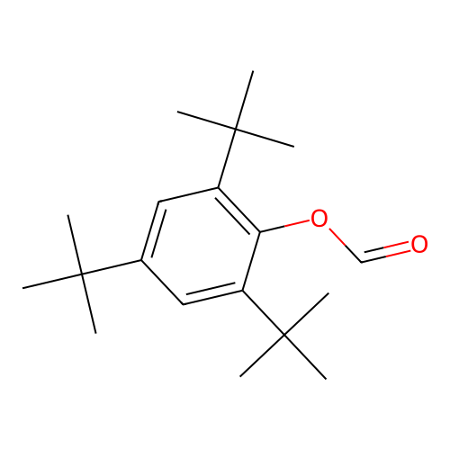 Formic acid, 2,4,6-tri-t-butyl-phenyl ester structure