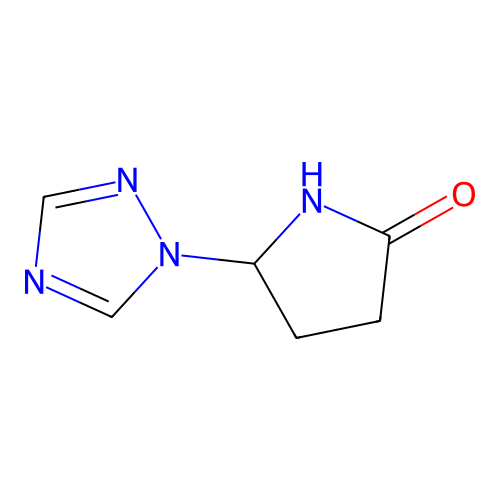 5-[1,2,4]Triazol-1-yl-pyrrolidin-2-one structure