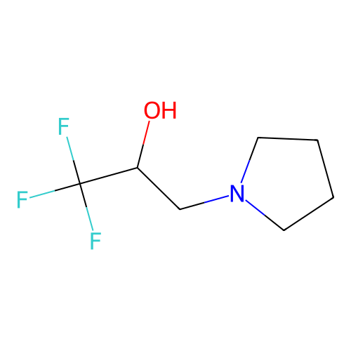1,1,1-Trifluoro-3-(pyrrolidin-1-yl)propan-2-ol structure