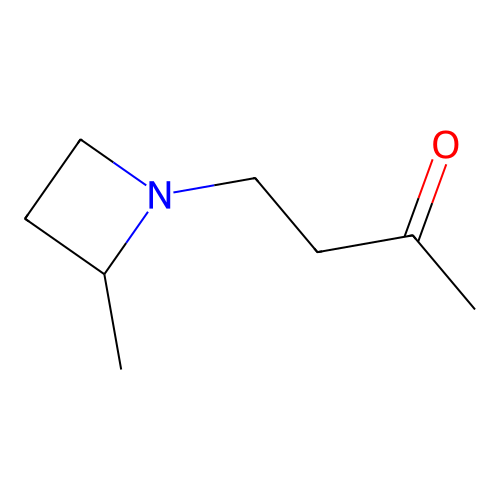 N-(3-Oxobutyl)-2-methylazetidine structure