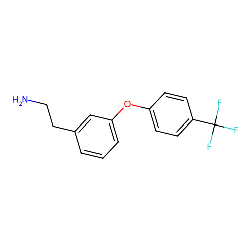 Benzeneethanamine, 3-[(4-trifluoromethyl)phenyloxy]- structure