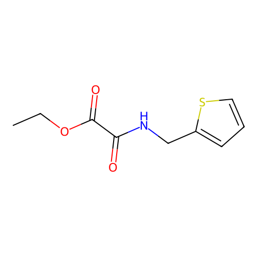 Ethyl 2-oxo-2-(thiophen-2-ylmethylamino)acetate structure