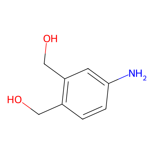 (4-Amino-2-(hydroxymethyl)phenyl)methanol structure