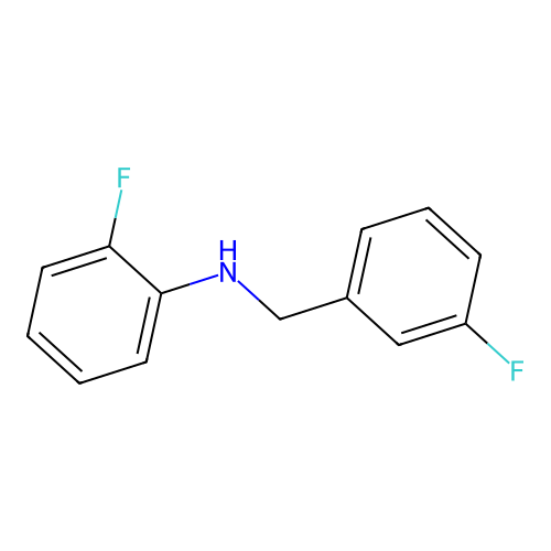 2-Fluoro-N-(3-fluorobenzyl)aniline structure