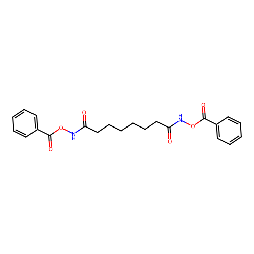Octanediamide, N,N'-di-benzoyloxy- structure